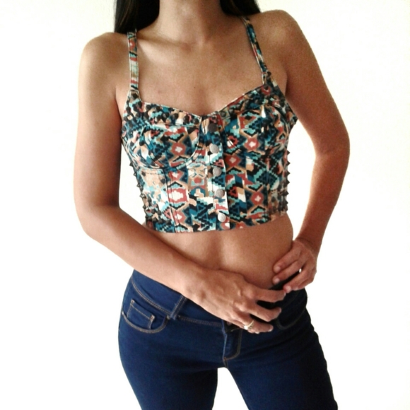 JEAN BUSTIER | SPIKE JEAN BUSTIER | CROP-TOP - Picture 2 of 8